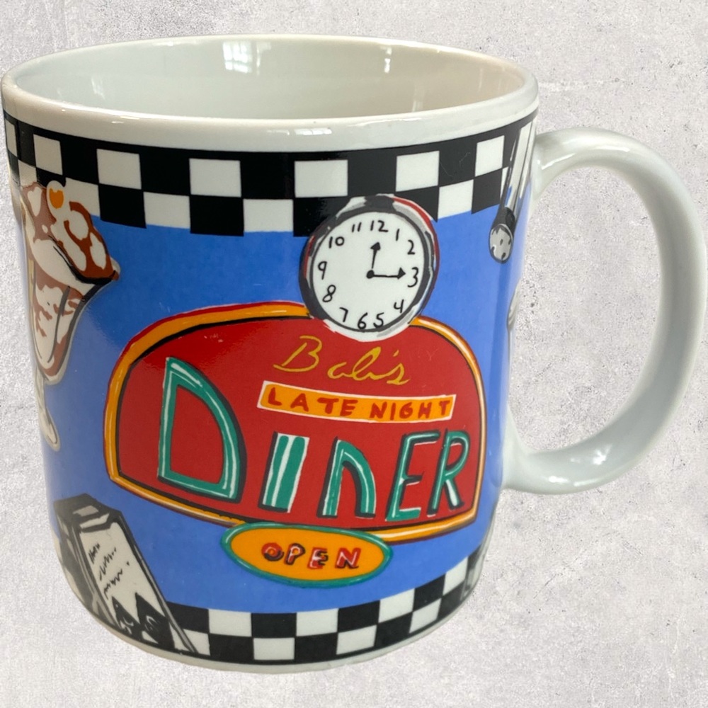 Vintage 1993 Bob’s Late Night Diner Coffee Cup / Mug